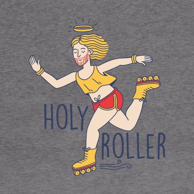 Funny Holy Roller Rollerblading Jesus // Christian Humor by Now Boarding